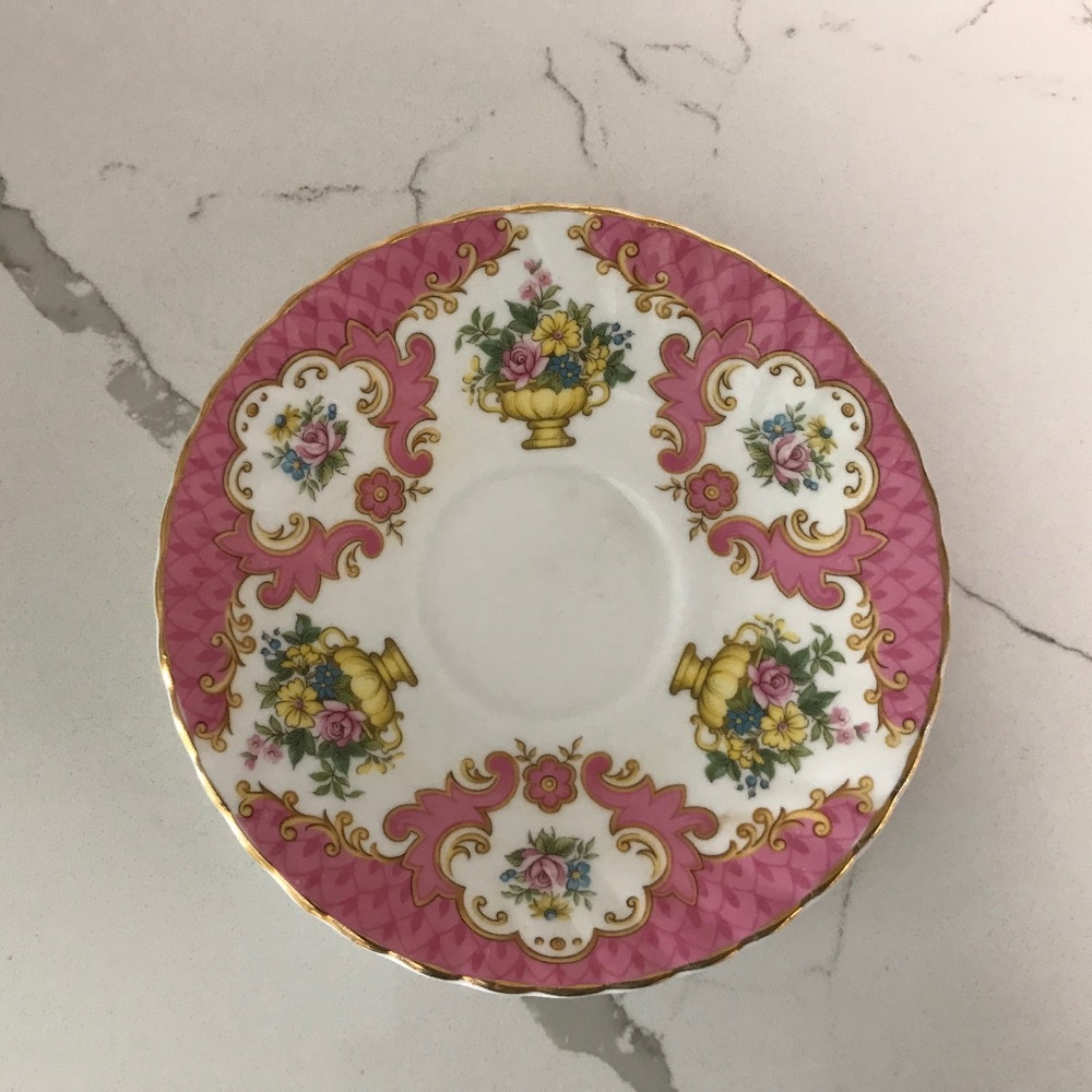 Vintage Queens Rosina Fine Bone China Saucer